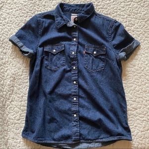 Levi’s denim button down shirt